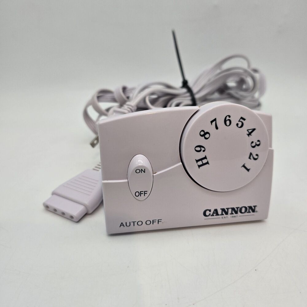 Cannon Biddeford Electric Heating Blanket 4-Prong Controller TC11BA Silver